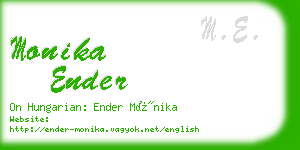 monika ender business card